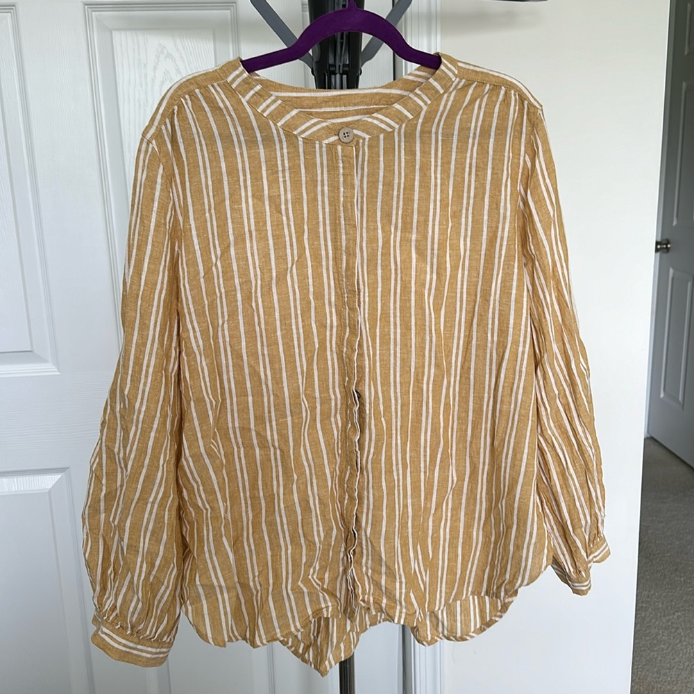 Linen blend shirt